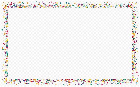 Confetti Clipart Border