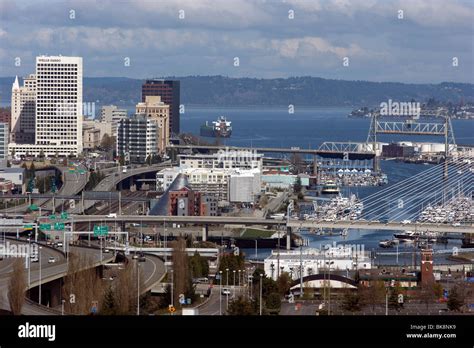 Downtown Tacoma Washington Skyline Stock Photo - Alamy