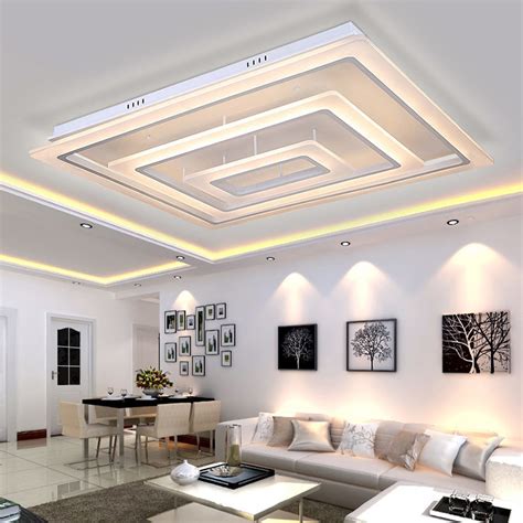 Rectangular LED Ceiling Light for Living Room Modern Lighting for ...