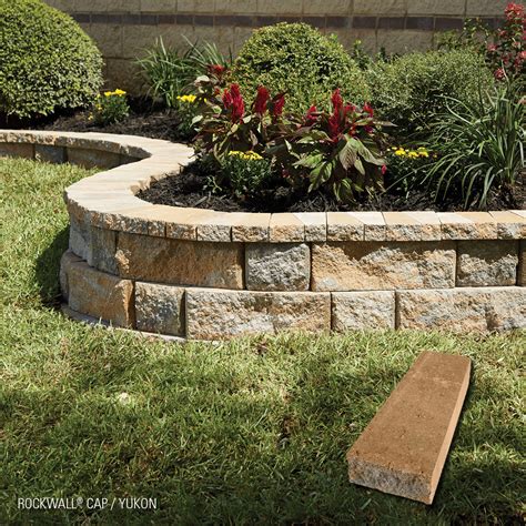 Rock Wall Flower Bed - DIY