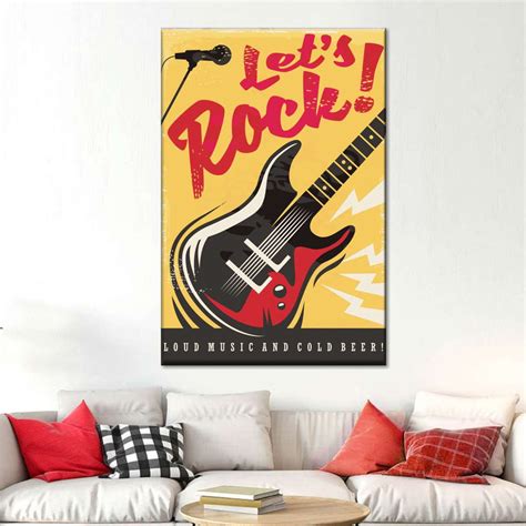 Rock Music Poster Wall Art | Digital Art