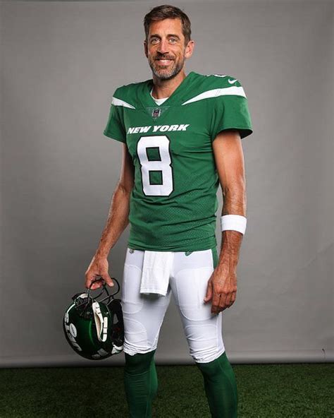 Aaron Rodgers gets labelled a ‘drug addict’ by fans as supremely underwhelming Jets uniform ...