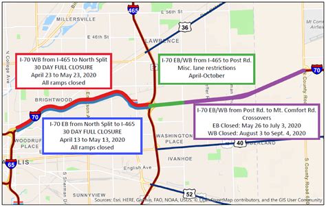 INDOT to close I-70 in Indianapolis to take advantage of pandemic traffic slowdown ...