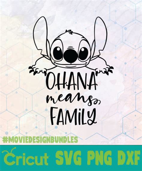 OHANA MEANS FAMILY DISNEY LOGO SVG, PNG, DXF - Movie Design Bundles