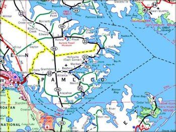 Maps of Pamlico Co., NC