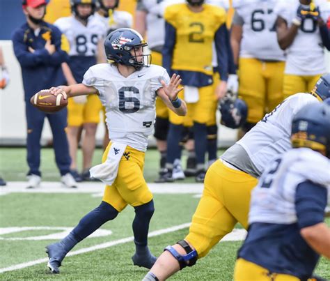 Quarterback Garrett Greene showing electric abilities during WVU spring camp as coaches hope to ...