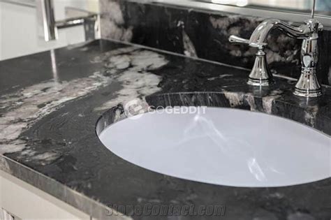 Black Cosmic Granite Bathroom Countertop from China - StoneContact.com