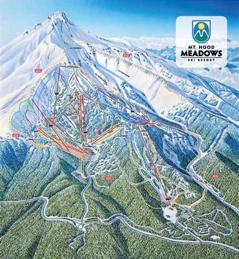 Mount Hood Meadows piste map