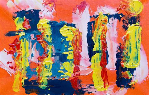 multicolored abstract painting, paint, abstract, abstract painting ...