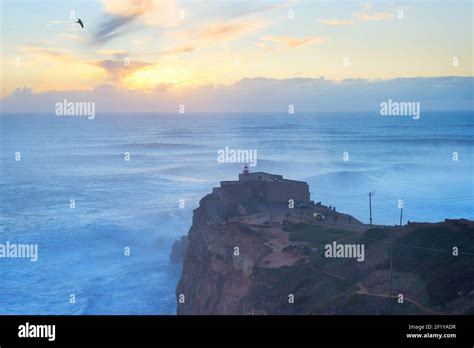 Nazare lighthouse hi-res stock photography and images - Alamy