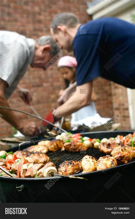 Family Having Barbecue Image & Photo (Free Trial) | Bigstock