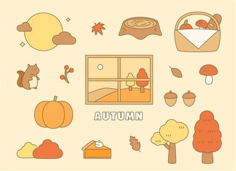 Autumn Line Art Vector Art, Icons, and Graphics for Free Download