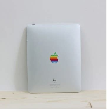 swissmiss | Apple Logo Rainbow Sticker