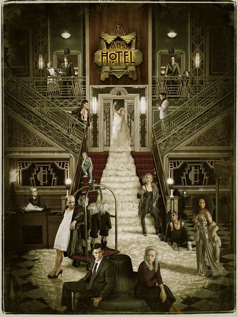 Cast poster | American horror story seasons, American horror story hotel, American horror story ...