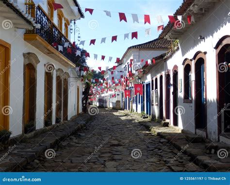 Old Colonial Town of Paraty in Rio De Janeiro State Stock Image - Image of trees, pacific: 125561197