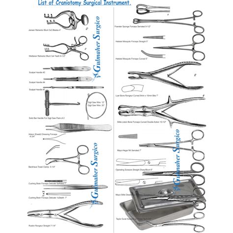 Basic Craniotomy Set | Surgical Instruments