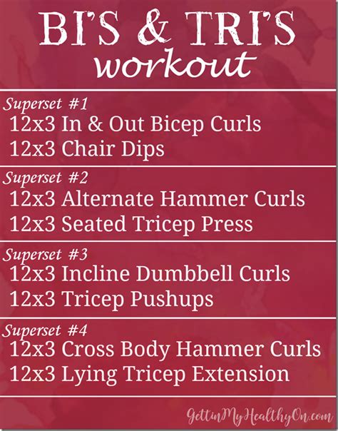 Biceps and Triceps Workout