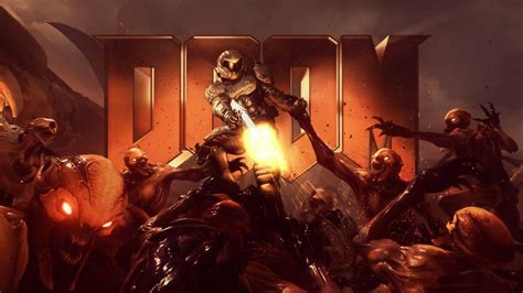 Download Doom Hd Marine Shooting Demons Wallpaper | Wallpapers.com