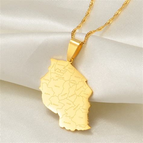 Tanzania 18K Gold Plated Necklace / Tanzania Jewelry / - Etsy