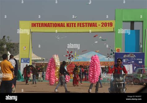 International Kite Festival-2019, Ahmedabad-India Stock Photo - Alamy