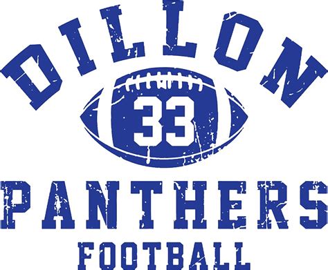 "Dillon Panthers Football - 33" Stickers by atelo | Redbubble