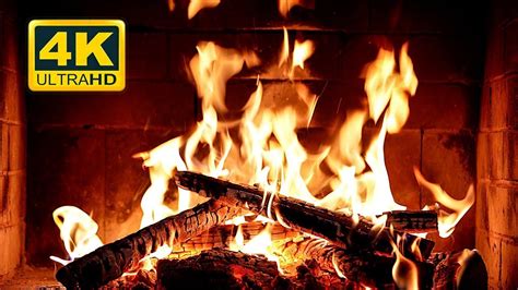 🔥 Cozy Fireplace 4K (12 HOURS). Fireplace Ambience with Crackling Fire Sounds. Fireplace Burning ...