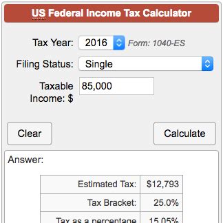 Irs Tax Tables 2017 Calculator | Awesome Home