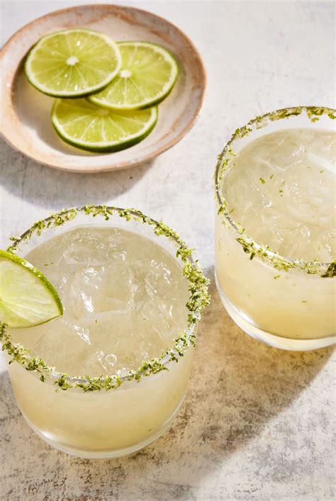 Agave syrup provides sweetness to balance the tequila and orange liqueur. A lime-salt rim is the ...