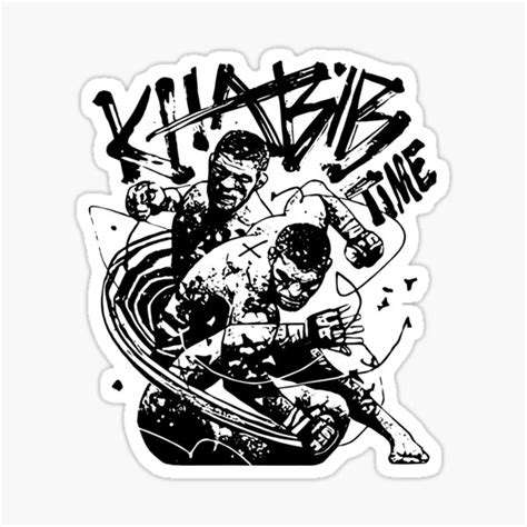 "Khabib Time The Eagle Khabib Nurmagomedov" Sticker for Sale by trendrepublic | Redbubble