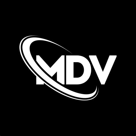 MDV logo. MDV letter. MDV letter logo design. Initials MDV logo linked with circle and uppercase ...