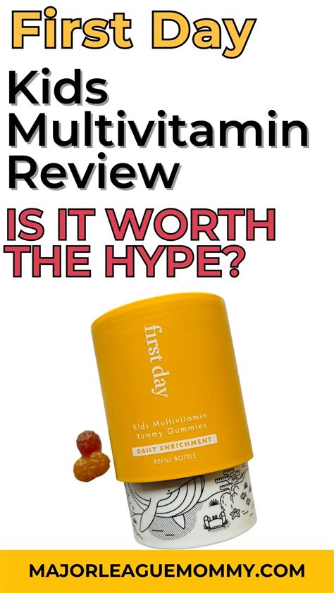 First Day Kids Multivitamin Review | Major League Mommy