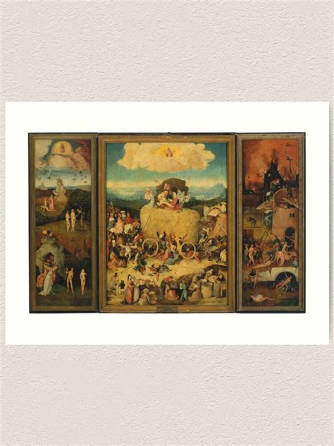 "The Haywain Triptych (1500–1502) Hieronymus Bosch" Art Print by themasters | Redbubble