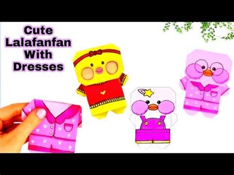 Diy Paper Dolls || Origami Paper Duck Lalafanfan || Easy Origami ...