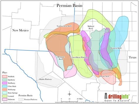 Map of the Permian Basin. | Permian Basin & Geology | Pinterest | Basin