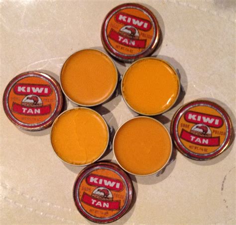 KIWI SHOE POLISH Tan nos for leather shoes boots purses belts