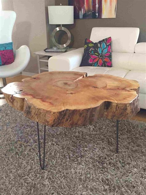 Modern Tree Stump Side Table Design Ideas - Live Enhanced
