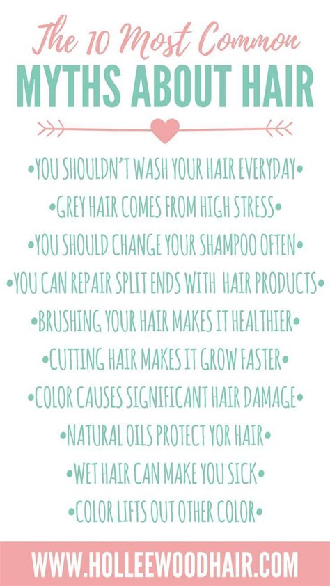 10 Super Common Hair Myths (You Should Never Believe) | Hair myth, Hair facts, Hair care