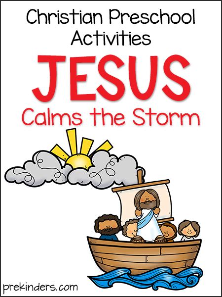 Jesus Calms the Storm: Christian Preschool Activities - PreKinders Preschool Activities