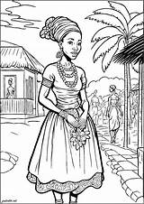 Africains Africanos Afrique Colorir Africano Coloriages Africain Gulli  sketch template