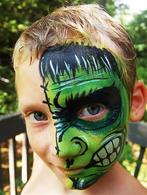 How to Face Paint the Hulk | Kinderschminken, Kinder schminken, Kinderschminken motive