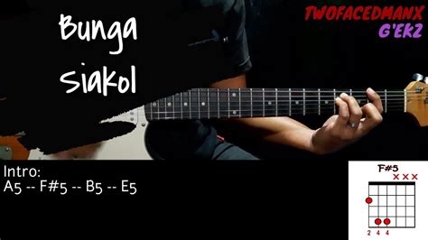 Bunga - Siakol (Guitar Cover With Lyrics & Chords) - YouTube