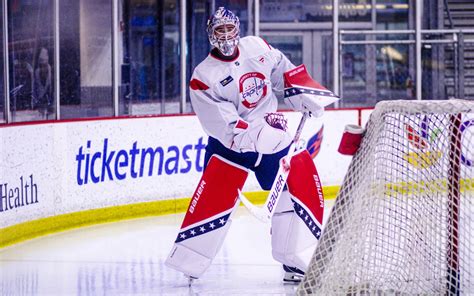 Logan Thompson Debuts New Capitals Goalie Setup - The Hockey News ...