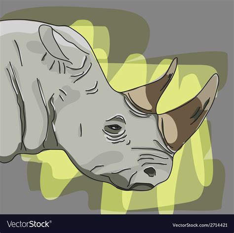 Rhino Royalty Free Vector Image - VectorStock