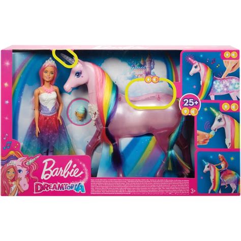 Barbie Dreamtopia Magical Lights Unicorn | Smyths Toys UK