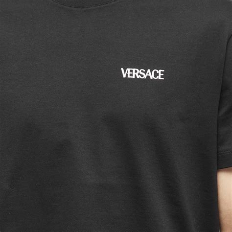 Versace Men's Logo T-Shirt in Black Versace