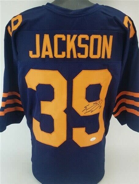 Eddie Jackson Signed Bears Color Rush Jersey (JSA COA) Chicago 2017 4th ...