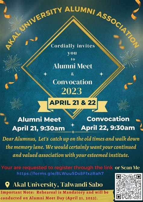 Invitation to Alumni Meet on 21st April 23 - AUTS blog