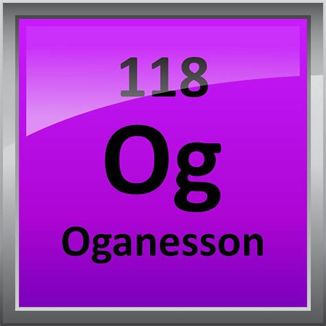 "Oganesson - Element 118 Periodic Table Symbol" Stickers by sciencenotes | Redbubble