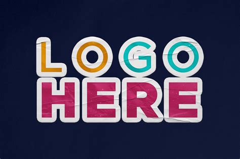 Free Sticker Logo Mockup – GraphicsFamily