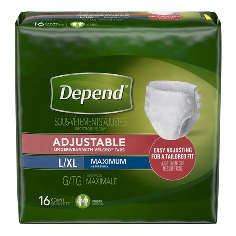 Depend Adjustable Incontinence Underwear, Maximum Absorbency, L/XL – Walmart Inventory Checker ...